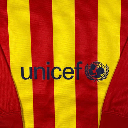 FC Barcelona 2013/14 Senyera Long-Sleeve Away Jersey