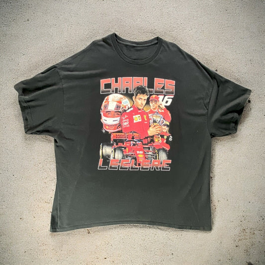 Charles Leclerc Scuderia Ferrari Black T-shirt