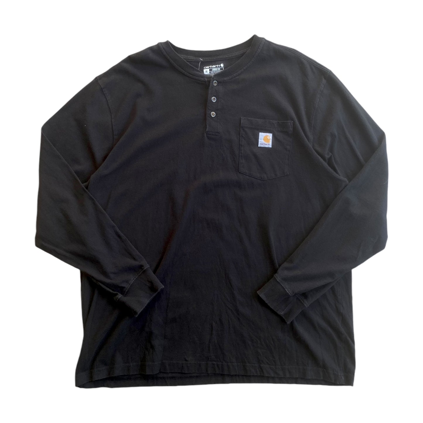 Carhartt Black Long Sleeve Buttoned T-Shirt