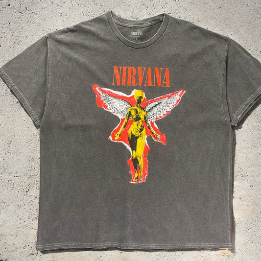 Nirvana Dark Gray Graphic T-shirt