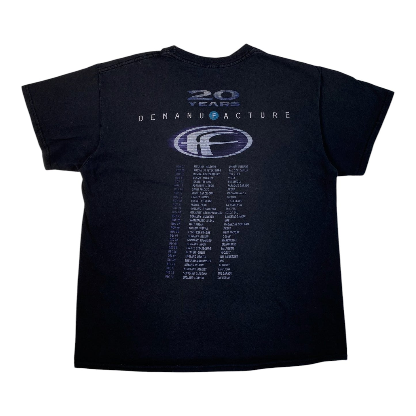 Fear Factory Demanufacture 20 Years Tour T-Shirt