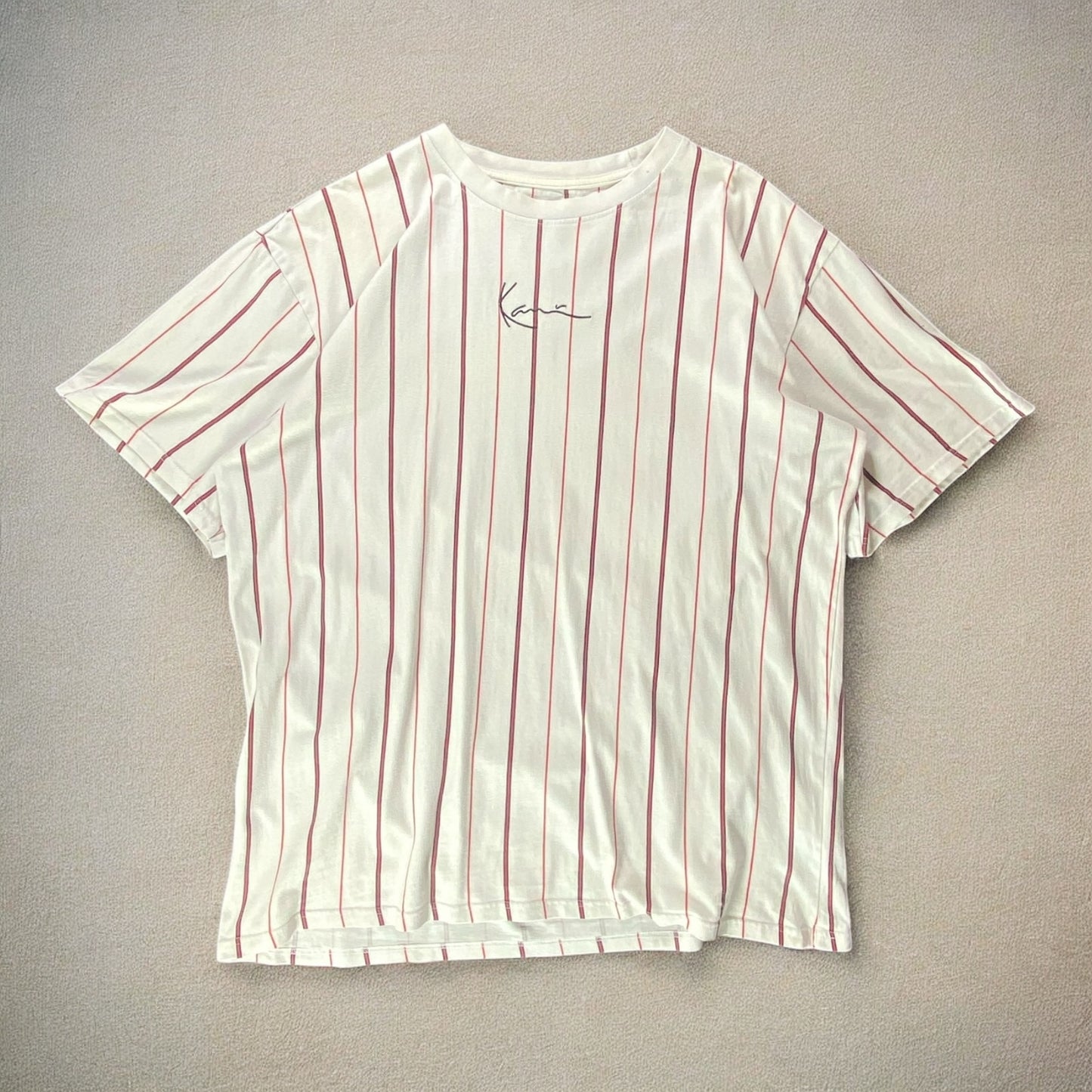 Karl Kani Signature Pinstripes White T-shirt