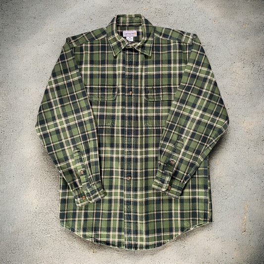 Carhartt Heavyweight Plaid Flannel Frosted Balsam Shirt