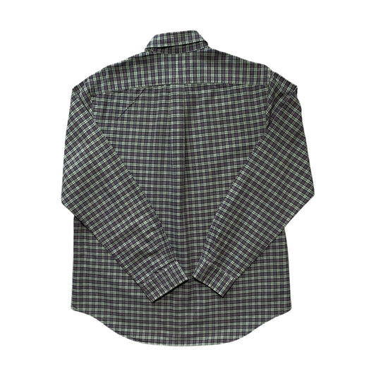 Ralph Lauren Green, Navy & Red Plaid Button-Up Shirt