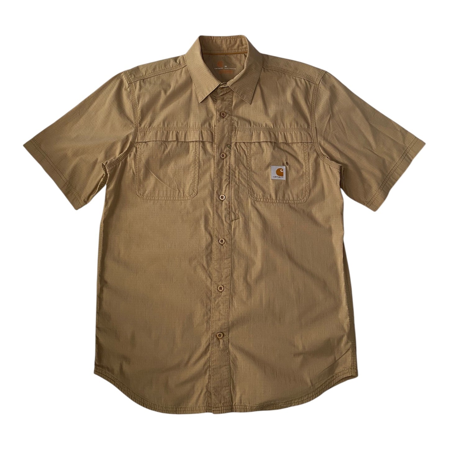 Carhartt Men's Force Lightweight Relaxed Fit Beige Shirt
