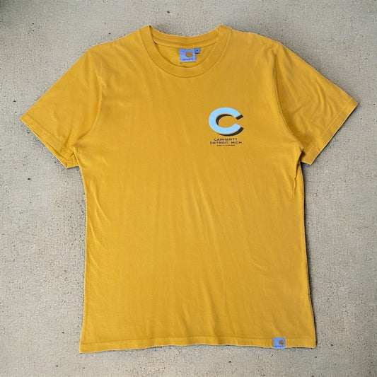 Carhartt Detroit, Mich. Bolts Nuts & Screws Yellow T-shirt