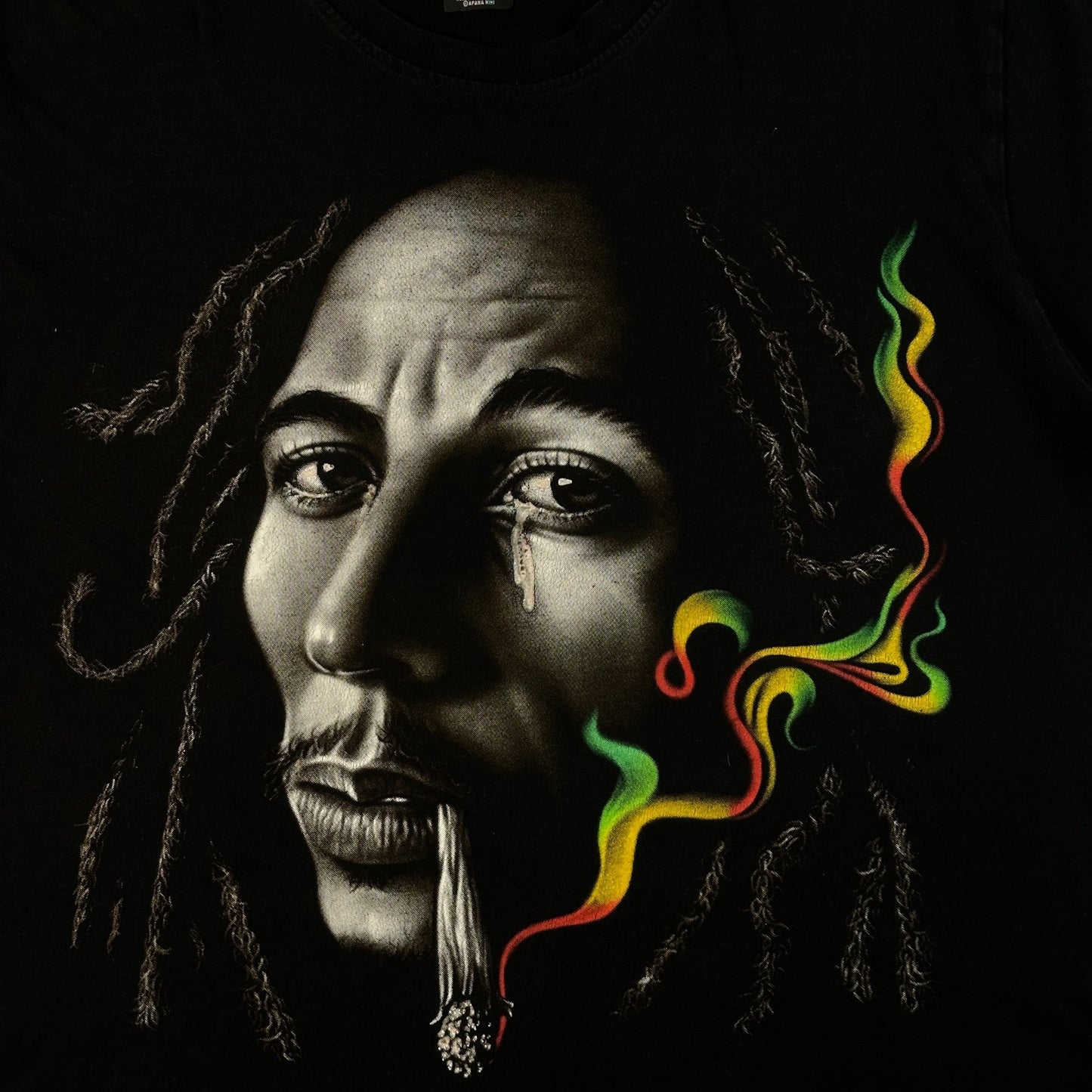 Vintage The Roxx Bob Marley Crying Portrait T-Shirt