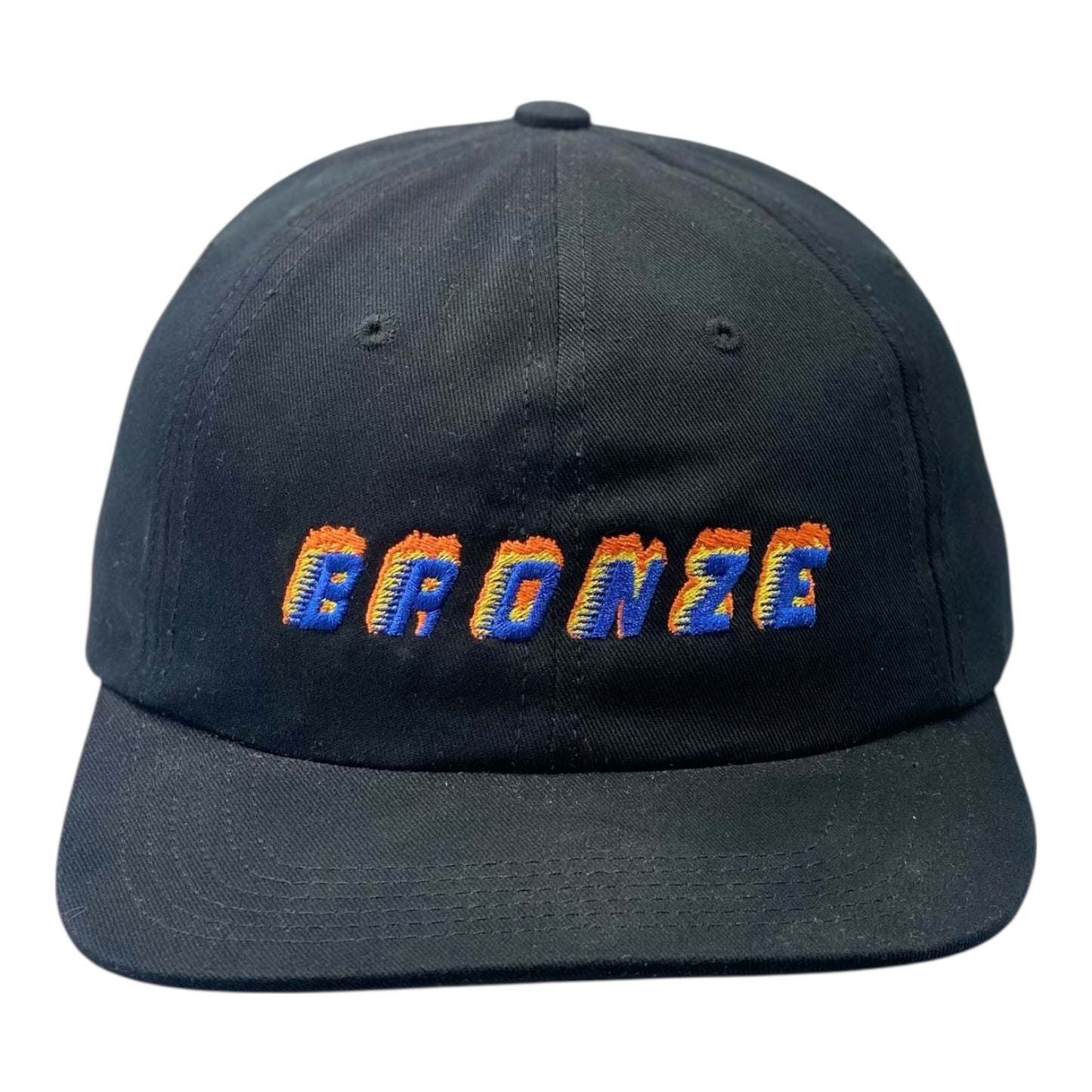 Bronze Embroidery Black Cap