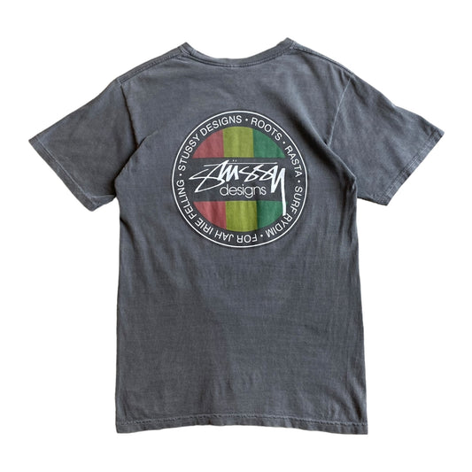 Vintage Stussy Grey Rasta Sk8 T-Shirt