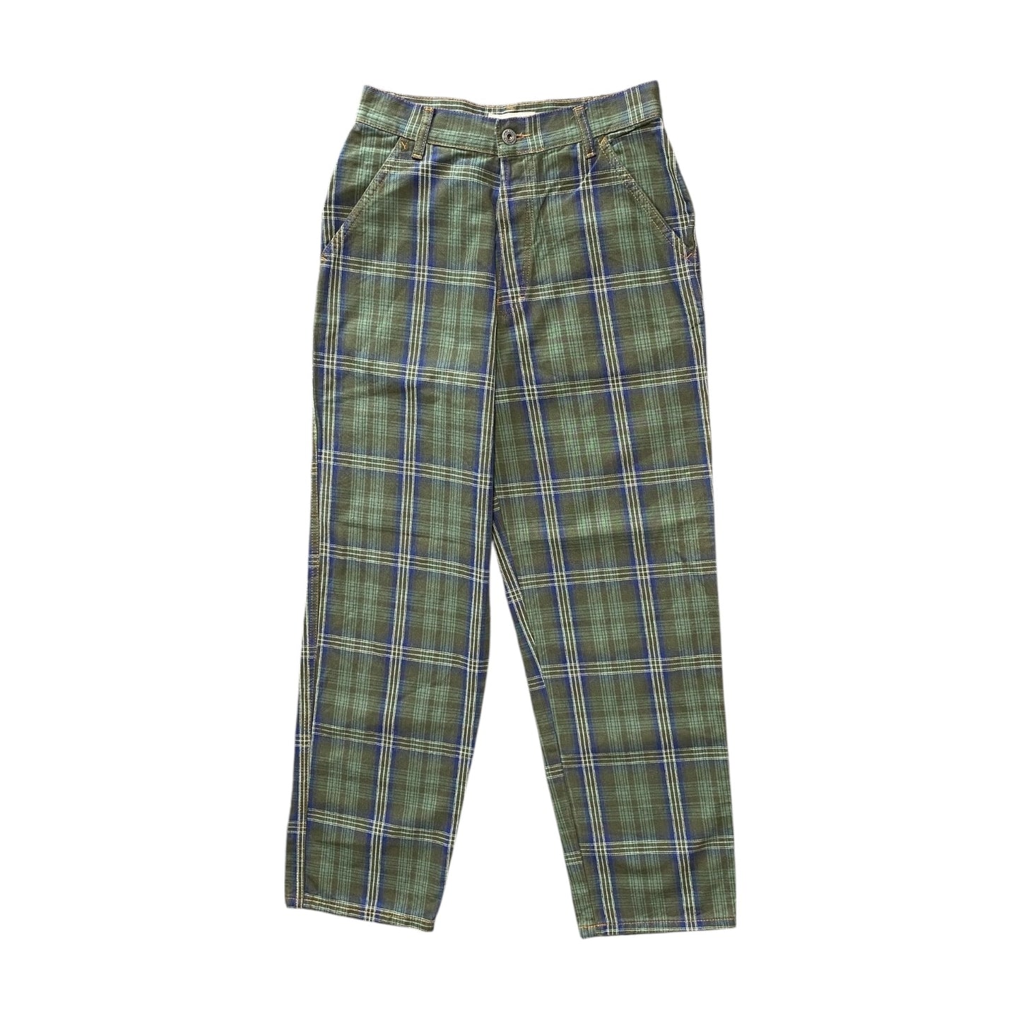 Gasolio Green Plaid Pants