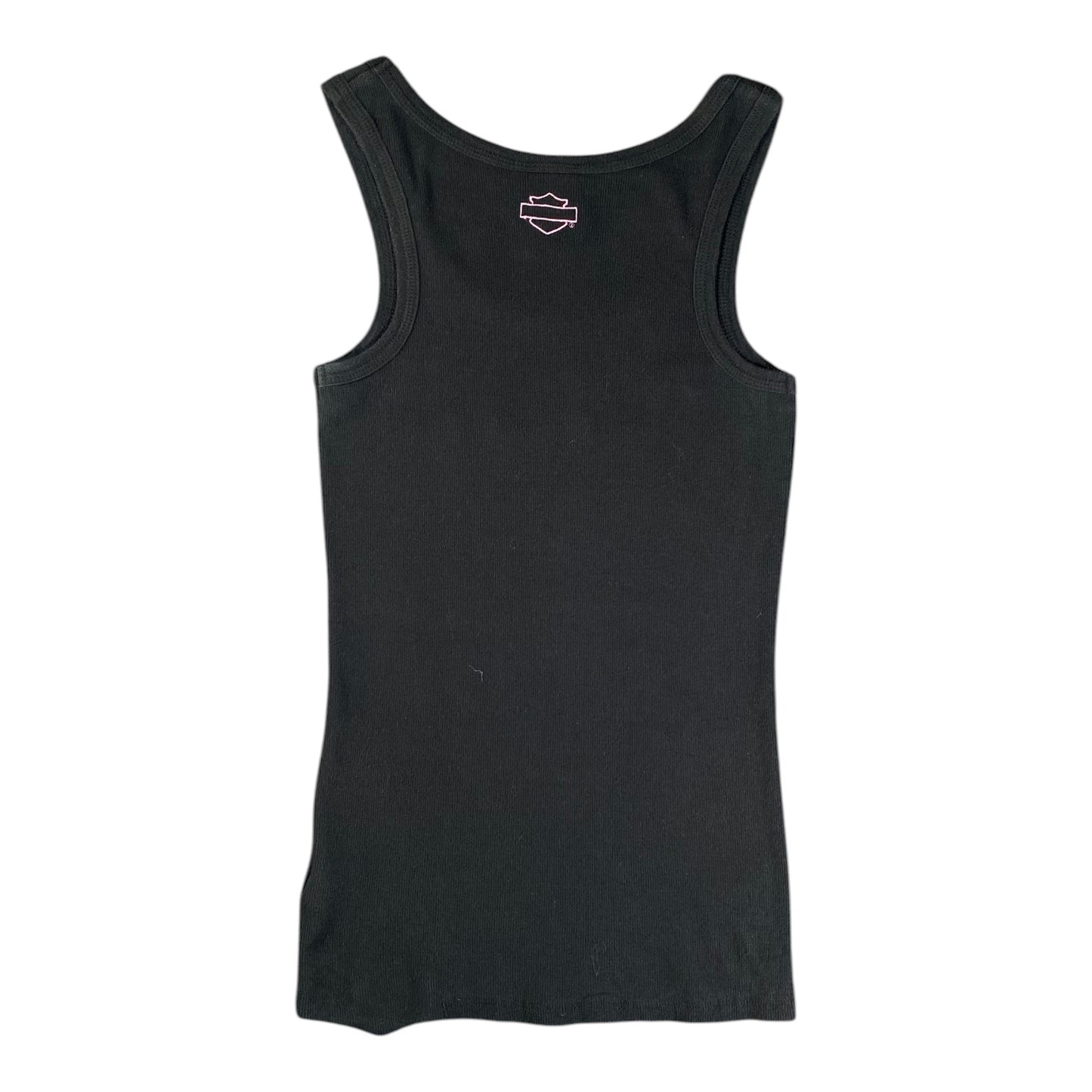 Harley-Davidson Embroidered Script Logo Black Tank Top