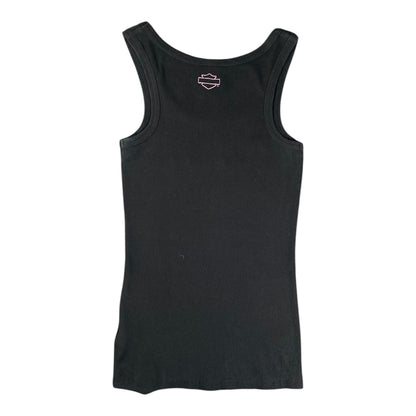 Harley-Davidson Embroidered Script Logo Black Tank Top