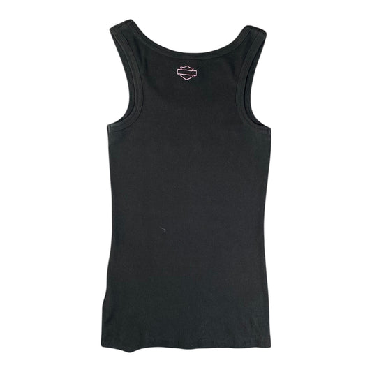 Harley-Davidson Embroidered Script Logo Black Tank Top