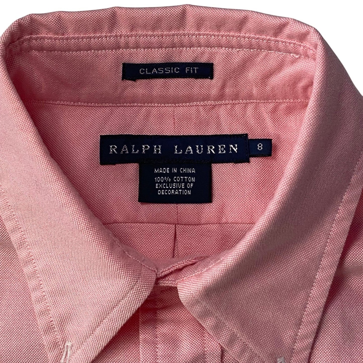Ralph Lauren Pink Classic Fit Button Down Shirt