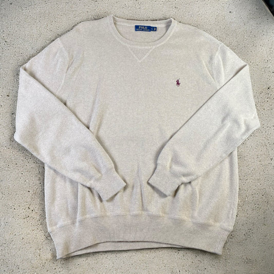Polo Ralph Lauren Light Beige Crewneck Sweater