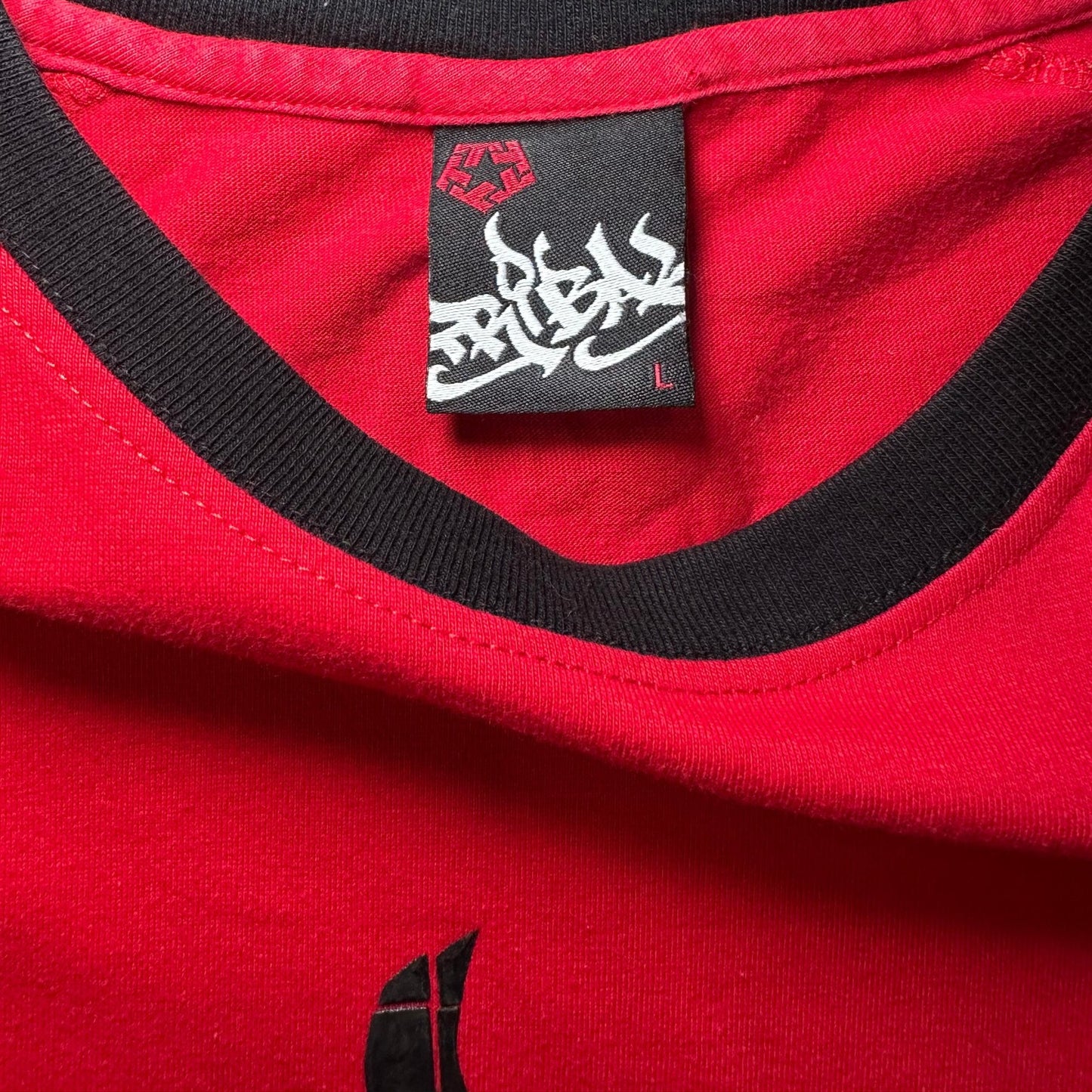 Retro Tribal Gear Red & Black Graphic T-Shirt