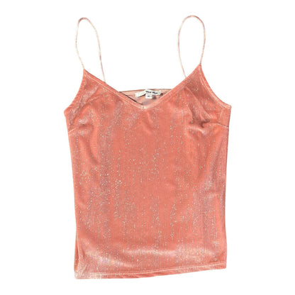 Tally Weijl Shimmer Metallic Pink Tank Top