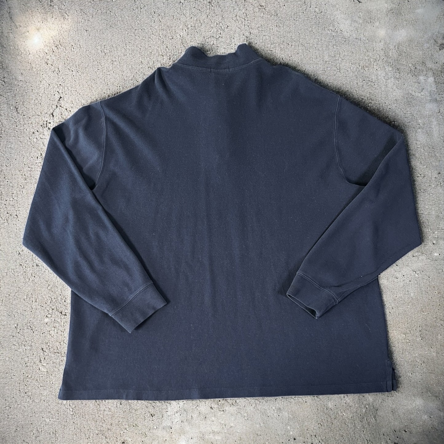 Polo Ralph Lauren Estate Rib Quarter-Zip Navy Blue Long Sleeve Sweater