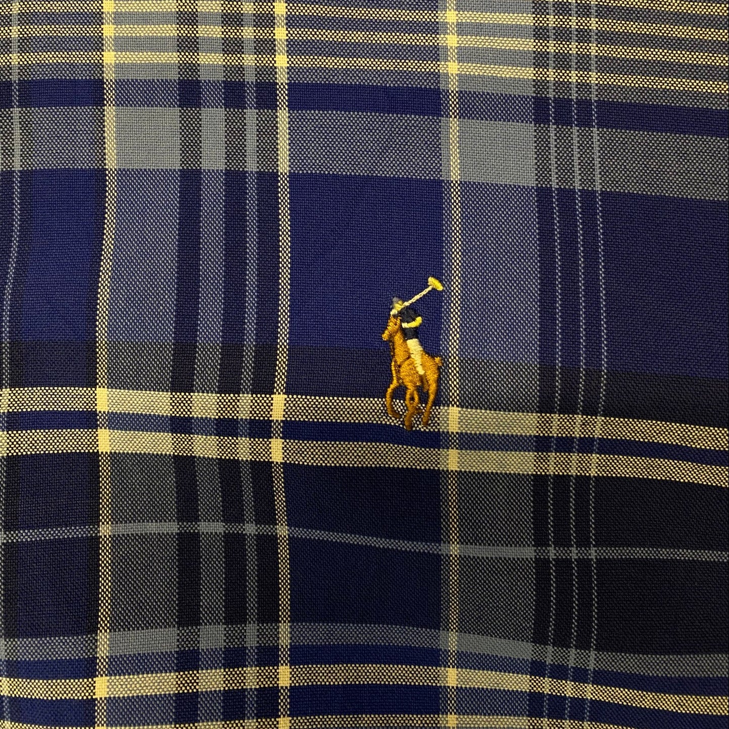 Ralph Lauren Classic Fit Blue Plaid Button Down Shirt t