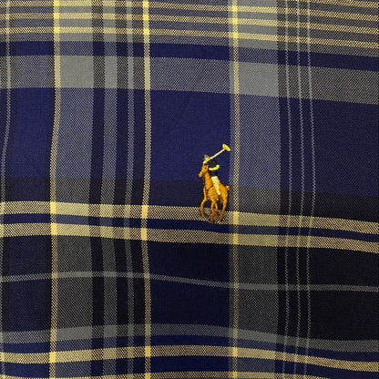 Ralph Lauren Classic Fit Blue Plaid Button Down Shirt t