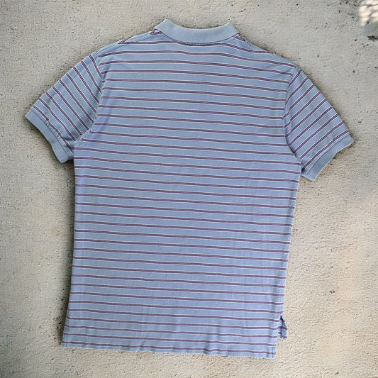 Polo Ralph Lauren Light Blue & Pink Stripe Polo T-shirt
