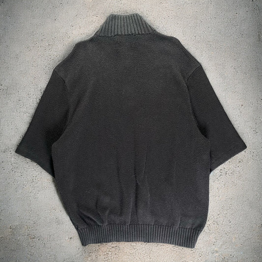 Polo Ralph Lauren Cotton Knit Half-Zip Oversized One-Point Logo Sweatshirt