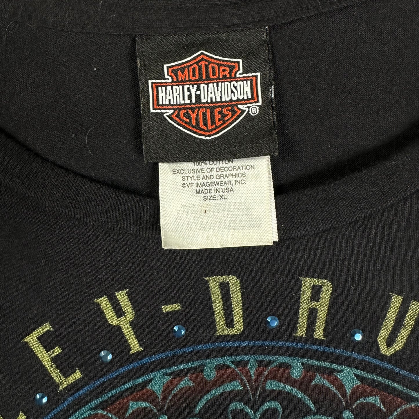 Harley-Davidson Sugar Skull Rose Black T-shirt