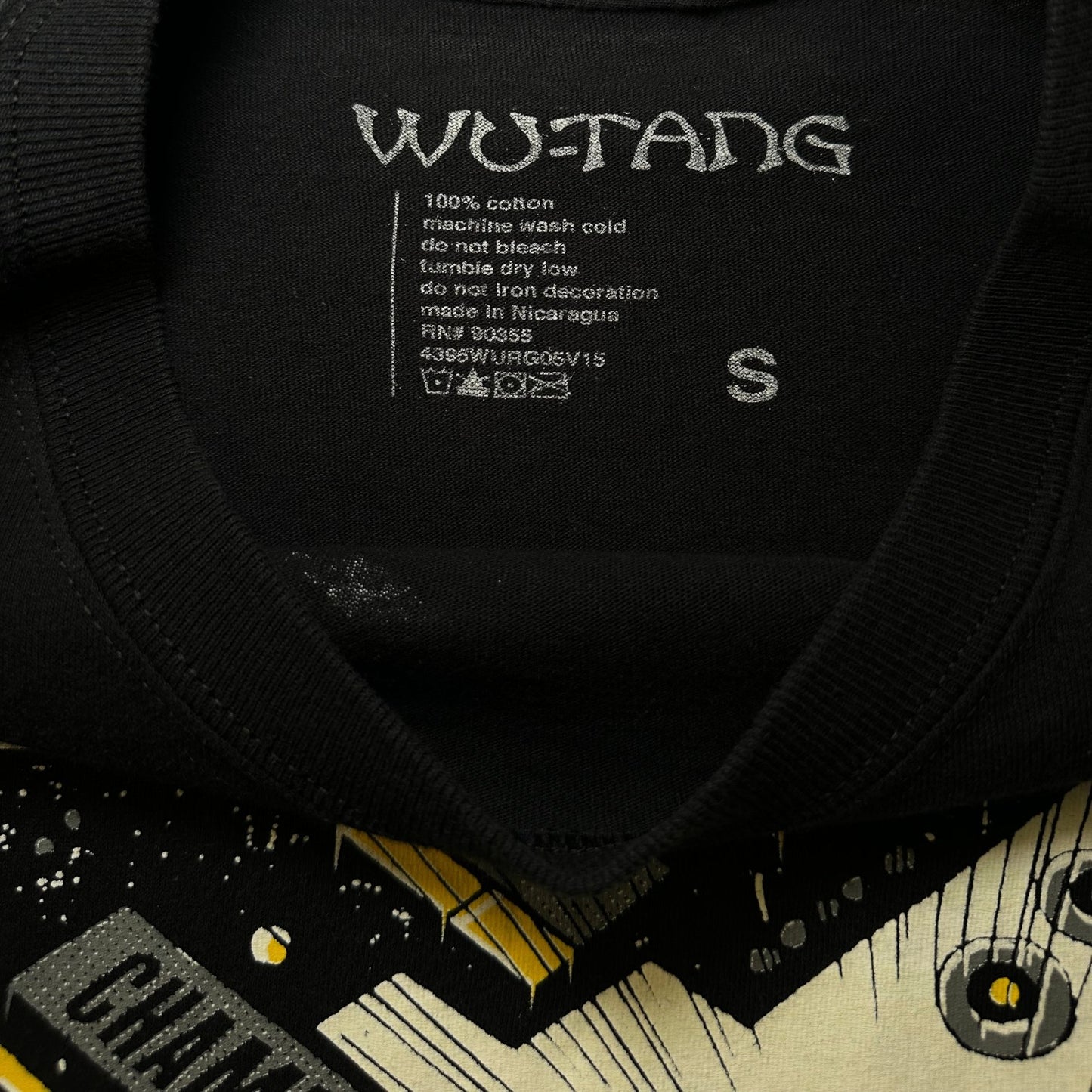 Wu-Tang Clan Comic Book "Invincible" Long Sleeve Graphic Black T-shirt