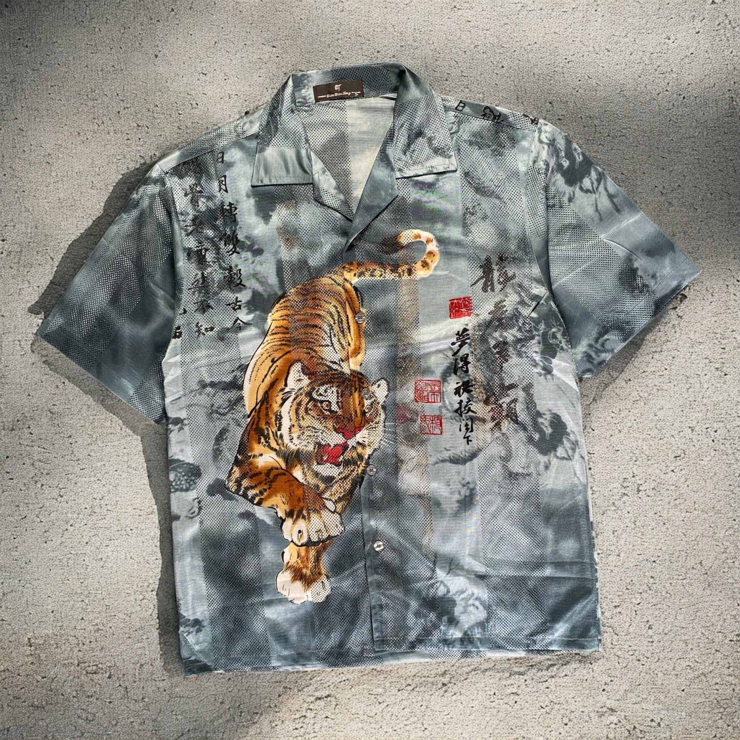 Dian Dian Tong Tiger Blue Shirt