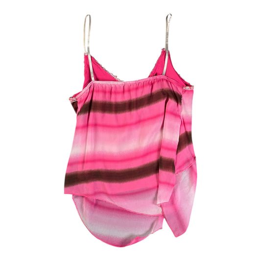 Sophyline Patchwork Mesh Pink Tank Top no size tag fem