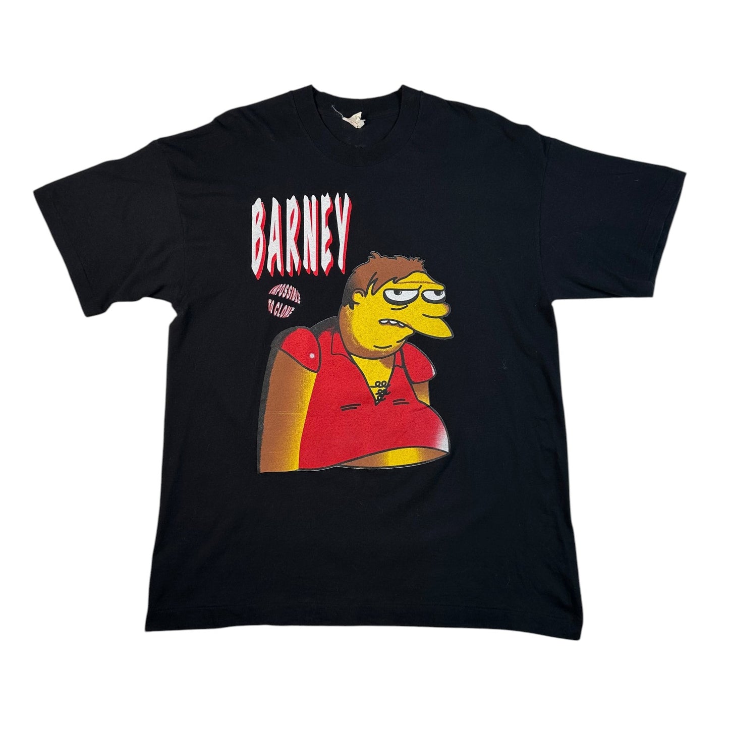 Vintage 90s The Simpsons Barney Gumble Impossible To Clone T-Shirt