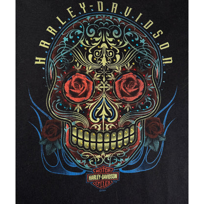 Harley-Davidson Sugar Skull Rose Black T-shirt