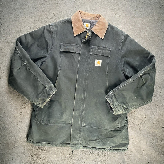 Carhartt Arctic Lined Chore Coat Navy Blue Jacket