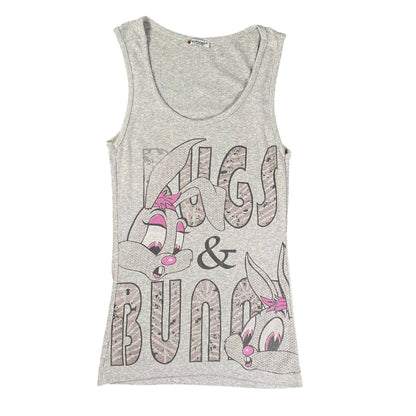 Nedrogos Collection Looney Tunes Grey Tank Top T-shirt