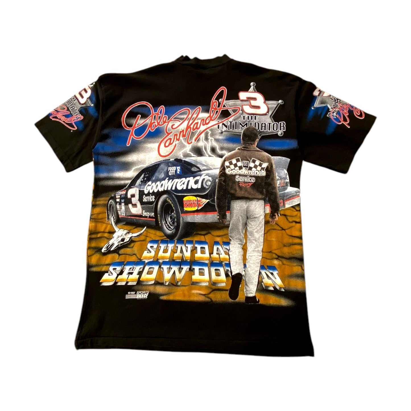 Vintage NASCAR Dale Earnhardt Charging Horses T-Shirt