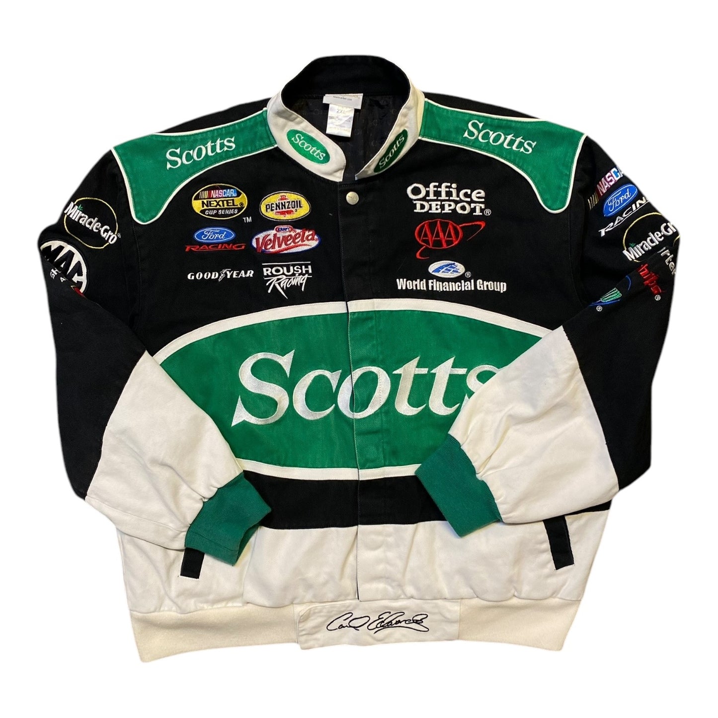 Vintage NASCAR Carl Edward Scotts Racing Jacket