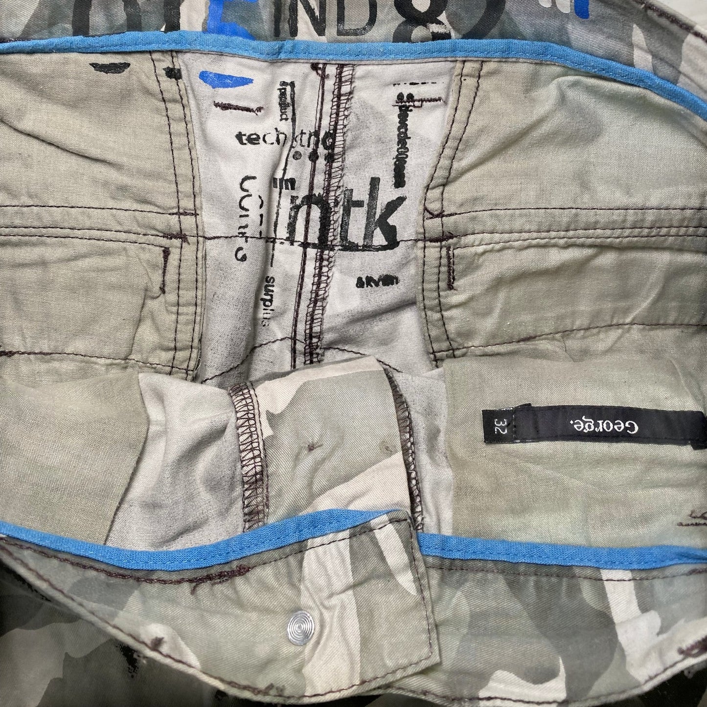 George Grey Camo Tactical Cargo Shorts