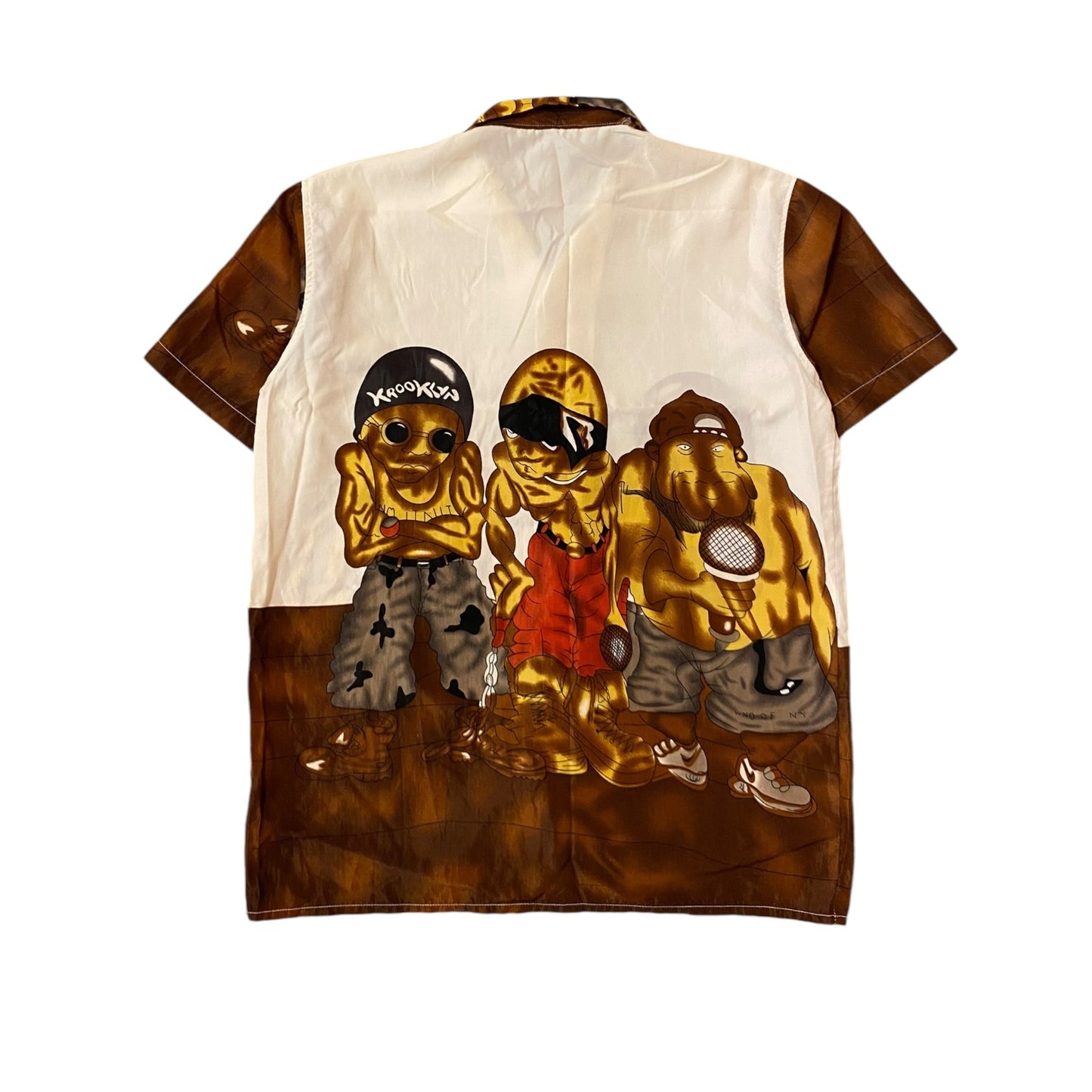 Vintage Thugs Graphic Button-up T-Shirt