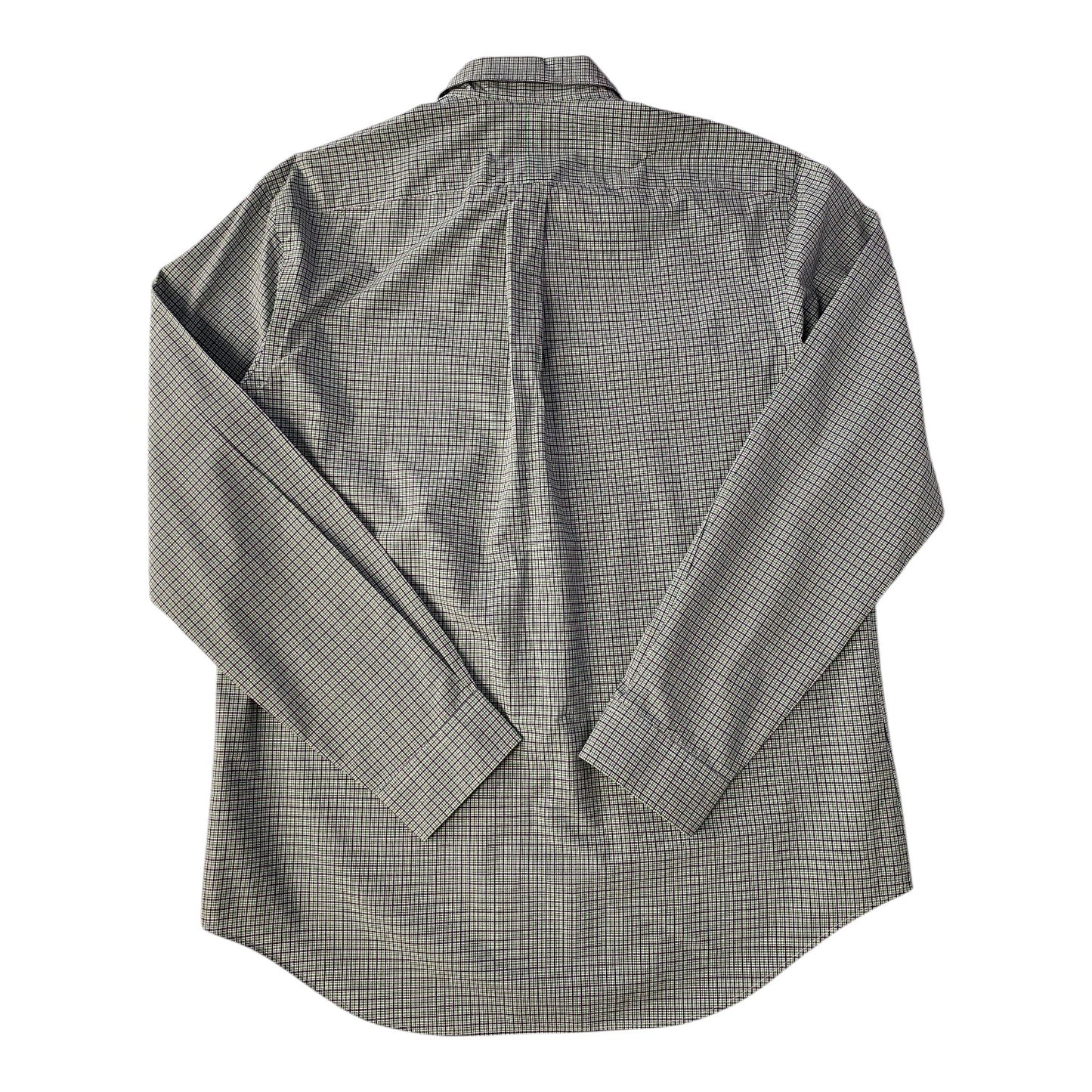 Ralph Lauren Green & Navy Checkered Pattern Button Down Shirt