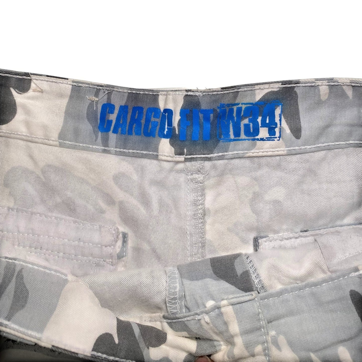 Grey and White Urban Camo Cargo Shorts