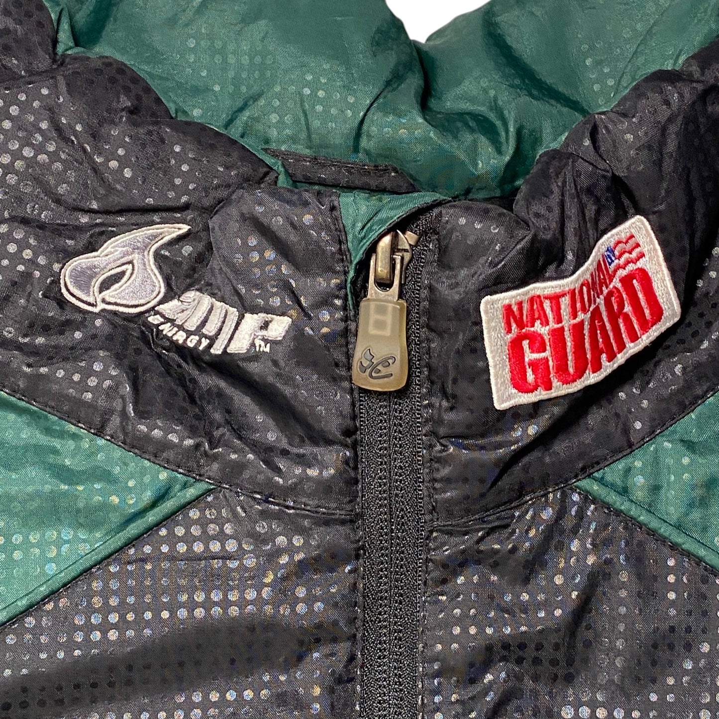 Dale Earnhardt Jr. National Guard Black & Green Windbreaker