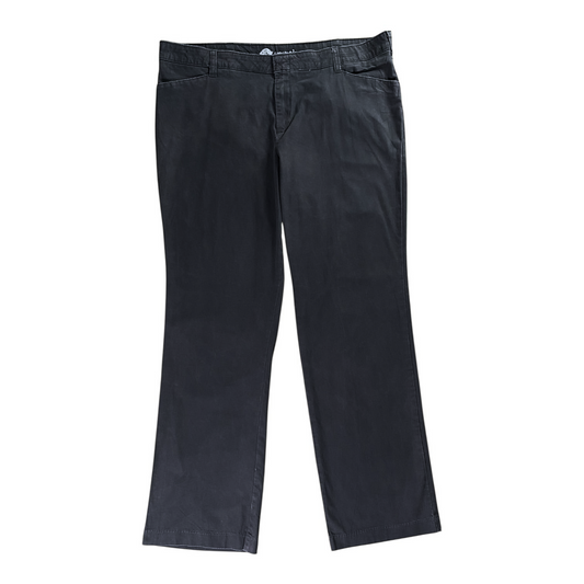 Digg It Thrift & Vintage Dickies women's dark grey straight-leg pants with a classic workwear-inspired design.