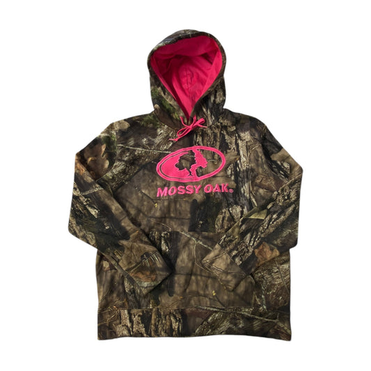 Realtree Mossy Oak Pink Logo Camo Hoodie