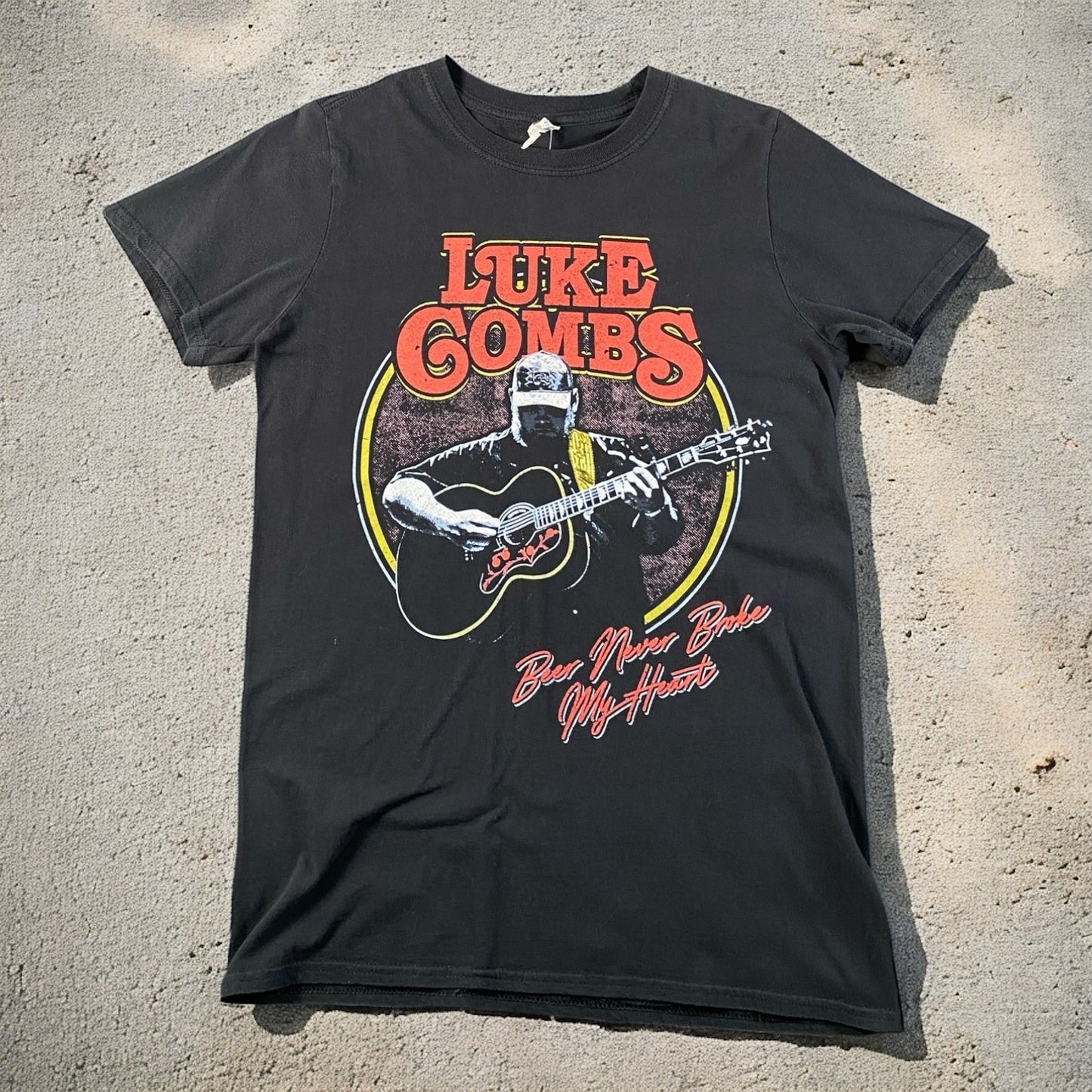 Luke Combs "Beer Never Broke My Heart" Black T-shirt