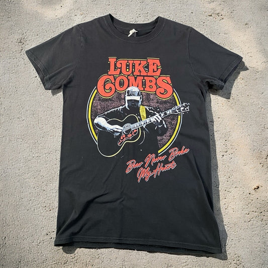 Luke Combs "Beer Never Broke My Heart" Black T-shirt