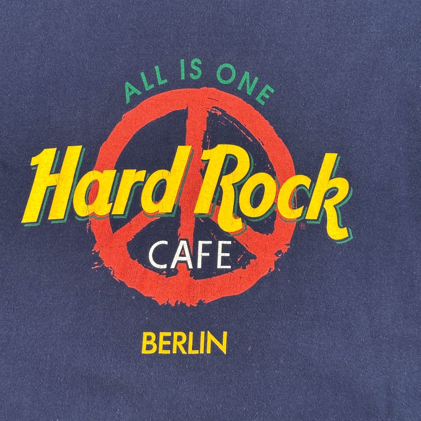 Vintage Hard Rock Cafe Berlin All Is One Peace Sign T-Shirt