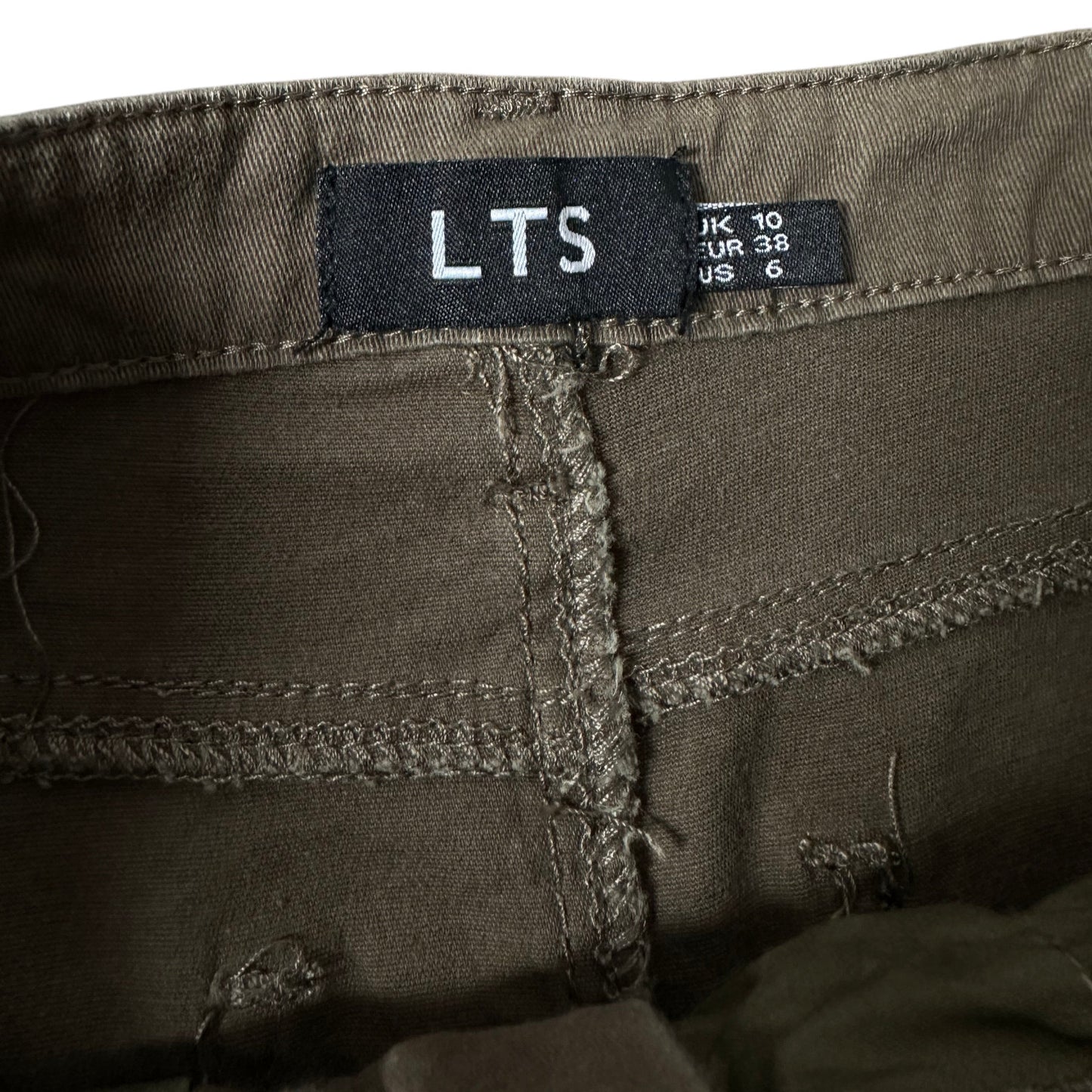 LTS Cargo Slit Khaki Skirt
