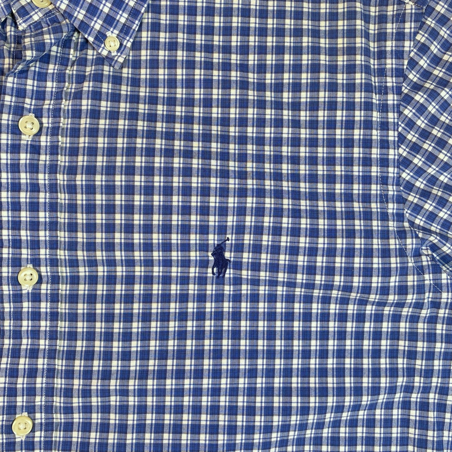 Ralph Lauren Short Sleeve Plaid Button Down Shirt