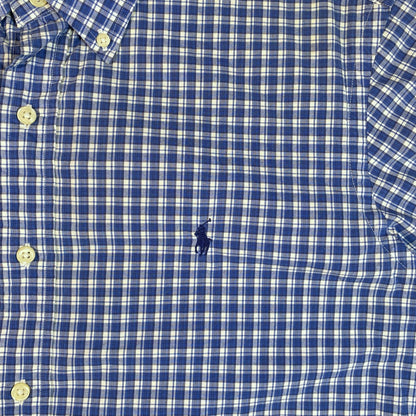 Ralph Lauren Short Sleeve Plaid Button Down Shirt