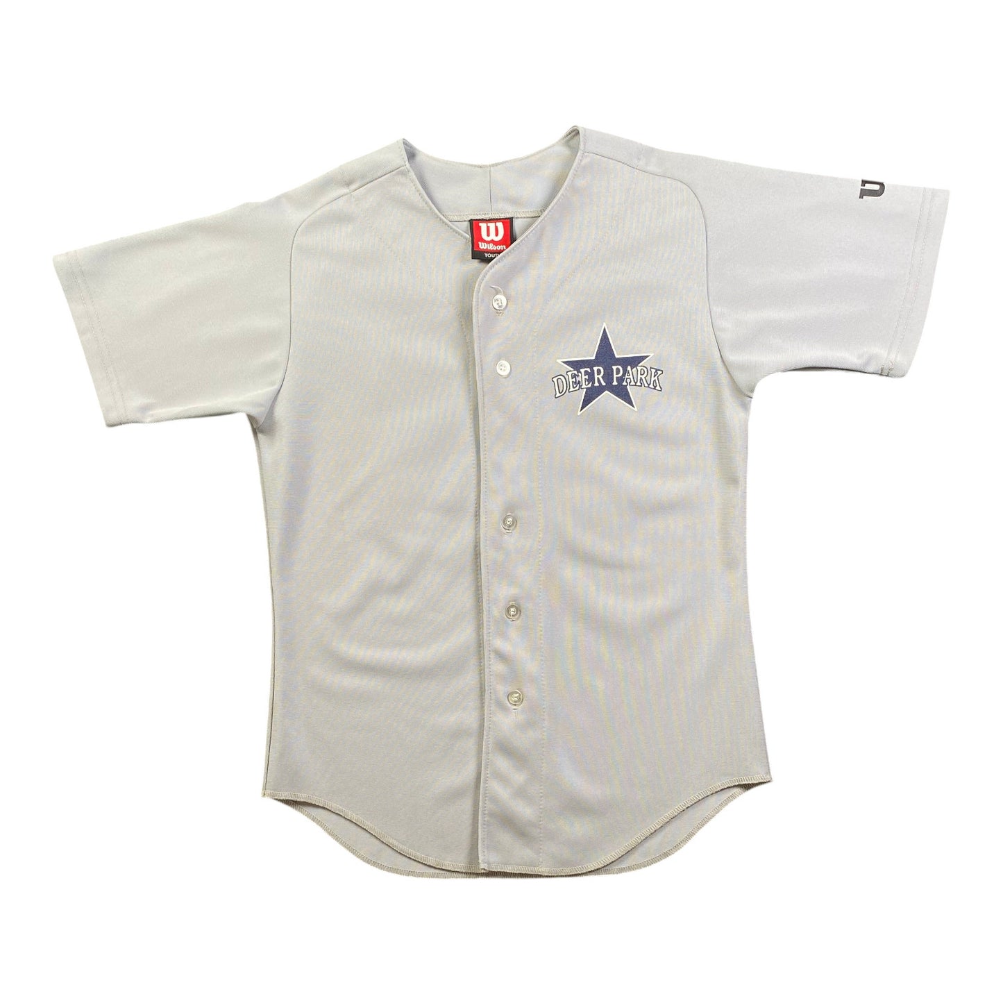 Wilson Youth Dallas Cowboys Deer Park Stars Wiechman Full-Button Gray Jersey